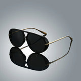 Vintage Pilot Sunglasses - Double Bridge Fashion Shades for Women