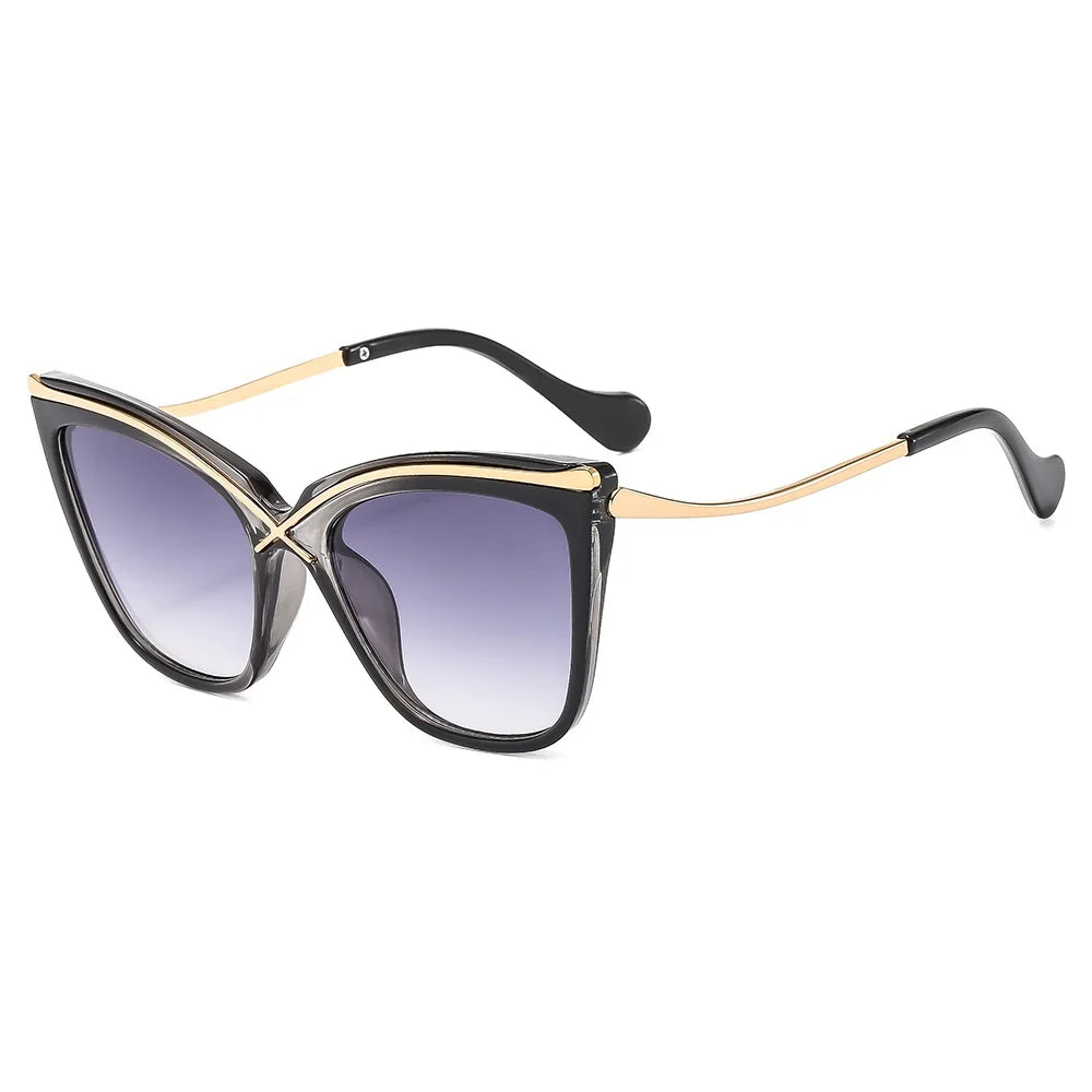 Gafas de sol con degradado de ojo de gato