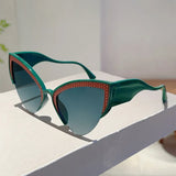 Oversized Butterfly Cat Eye Sunglasses - Luxury Gradient UV400