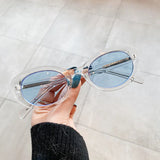 Retro Cat Eye UV400 Sunglasses - Chic Punk Red Green Shades