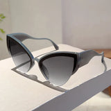 Oversized Butterfly Cat Eye Sunglasses - Luxury Gradient UV400
