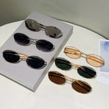 KAMMPT Vintage Oval Sunglasses: Retro Chic Shades for Women & Men
