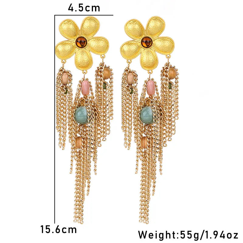 Sunburst Flora Earrings