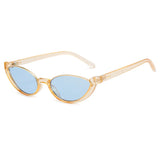 Chic Small Cat Eye Sunglasses: Leopard & Black Half-Frame UV400