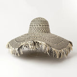 Wanderlust Woven Straw Fringe Hat