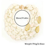 Statement Faux Necklace Multi-layer design for Women Girl Vintage Wedding Party Jewelry