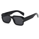 SPLOV Vintage Square Sunglasses: Leopard Print, Gradient UV400 Protection