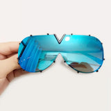 OEC CPO Men's Oversized Pilot Sunglasses - UV400 Gradient Designer Shades