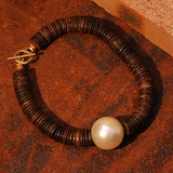Collar de madera Sol Pearl