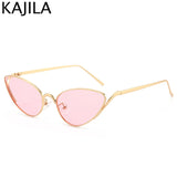 Luxury Cat-Eye Punk Sunglasses - Trendy Metal Frame UV400 Shades