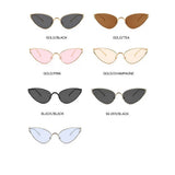 Vintage Alloy Cat Eye Sunglasses - Chic Women's UV400 Driving Shades