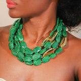 Luxury Retro Multi-Layer Beaded Necklace - Vintage Chic Statement Jewelry