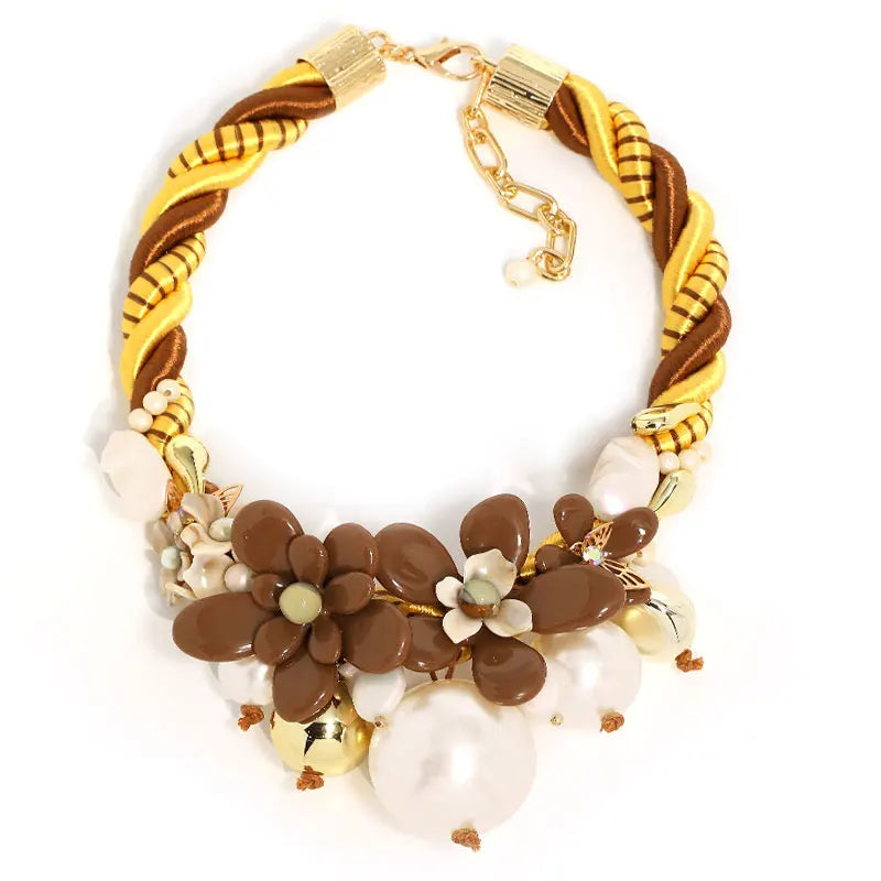Collar Golden Eden Pearl Bloom
