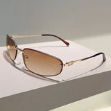 Rimless Elegance Sunglasses - Women's Designer UV400 Shades
