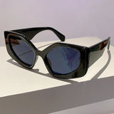 KAMMPT Polygon Gradient Sunglasses: Chic UV400 Designer Shades for Women