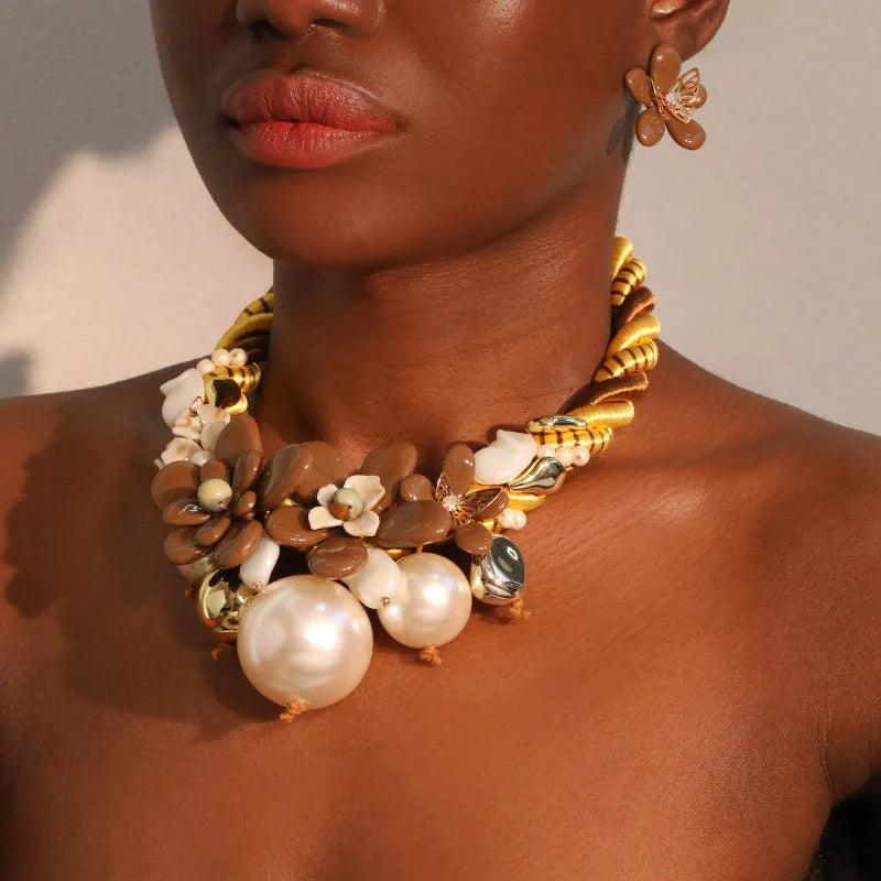 Collar Golden Eden Pearl Bloom