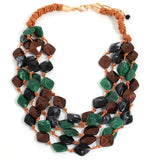 Boho Chic Multi-Layer Beaded Necklace - Vintage Statement Jewelry