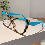 Chic Multi-Color Cat Eye Glasses Frame – Non-Prescription Fashion Eyewear
