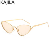 Luxury Cat-Eye Punk Sunglasses - Trendy Metal Frame UV400 Shades
