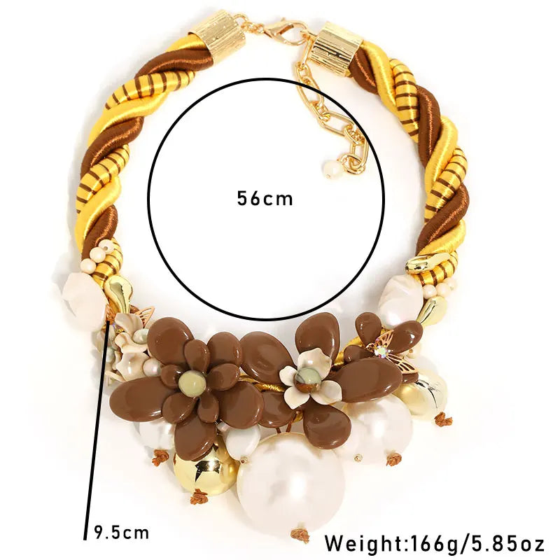 Collar Golden Eden Pearl Bloom