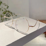 Luxe Oversized Round Gradient Sunglasses - Vintage Chic