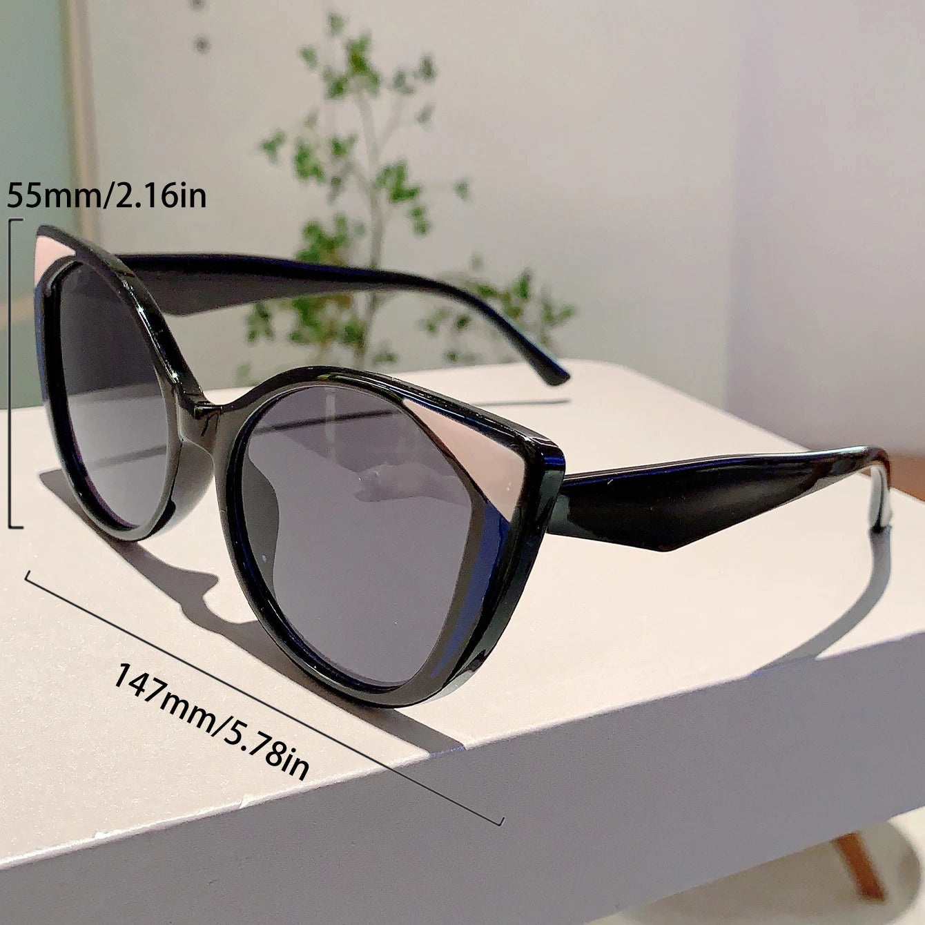 Luxe Leopard Cat Eye Sunglasses - Gradient UV400 Protection