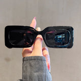 Chic Vintage Rectangle Sunglasses - UV400 Luxury Candy Shades for Women