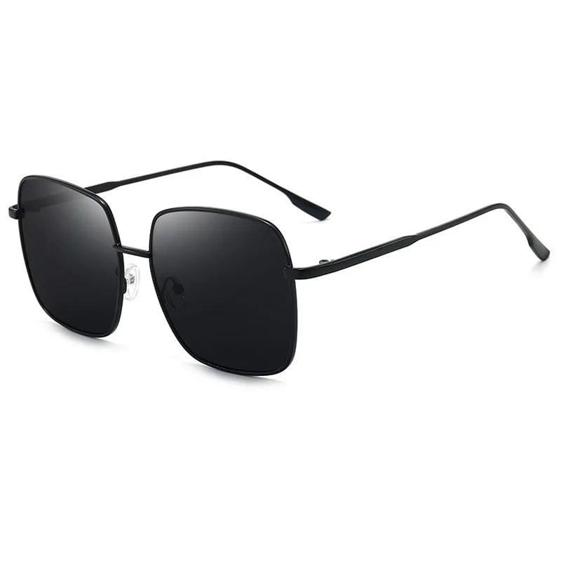 OEC CPO Oversized Square Sunglasses - Retro Green UV400 Alloy Shades