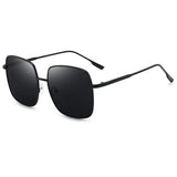 OEC CPO Oversized Square Sunglasses - Retro Green UV400 Alloy Shades