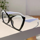 Chic Multi-Color Cat Eye Glasses Frame – Non-Prescription Fashion Eyewear