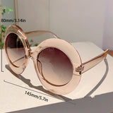 Luxury Oversized Round Gradient Sunglasses (2-Pack) | UV400 Protection