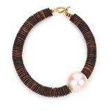 Collar de madera Sol Pearl