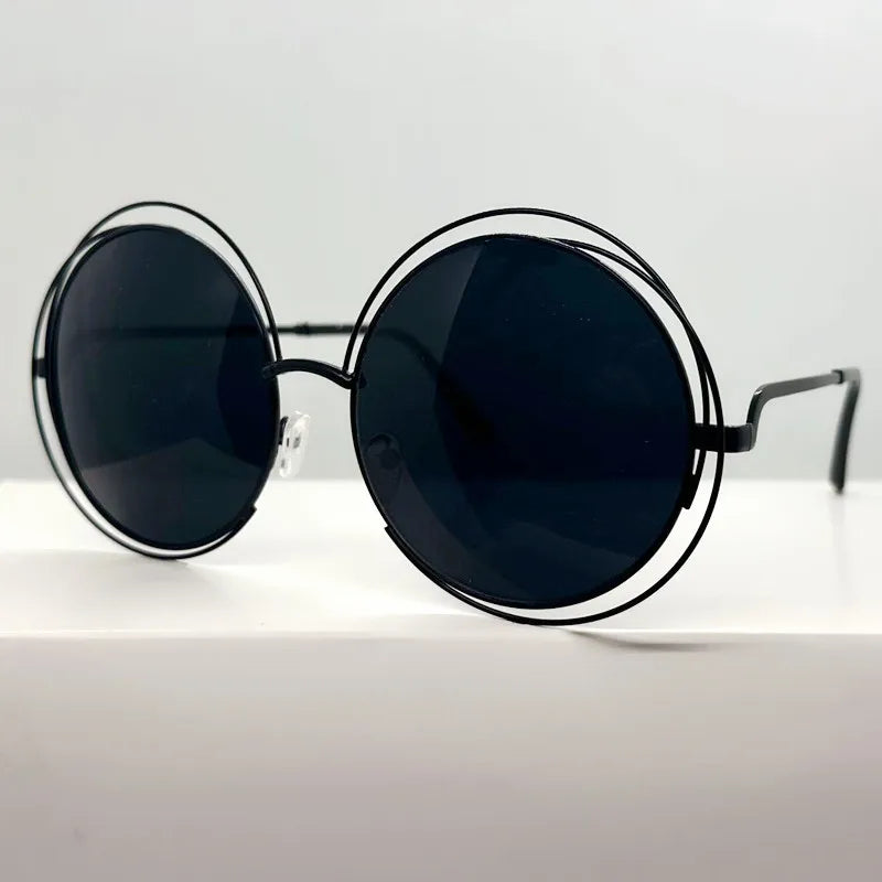 Chic Vintage Round Metal Sunglasses – UV400 Protection