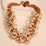 Collar de cadena esculpida Zawadi