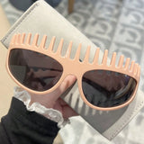 Quirky Headband Sunglasses: Exaggerated Street Style Fashion Eyewear