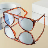Luxury Pilot Double Bridge Sunglasses for Men - Retro Oversized Frames
