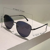 Cat Eye Gradient Oversized Sunglasses - Vintage Chic UV400 Shades