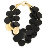 Fashion Statement Necklace Wood Beads Handmade for Women Girl Trendy Party Jewelry