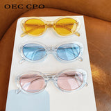 Retro Cat Eye UV400 Sunglasses - Chic Punk Red Green Shades