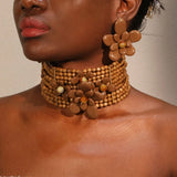 Collar de madera Sanaa Bloom