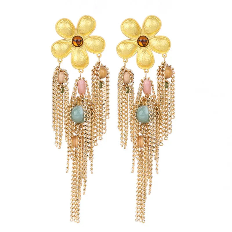 Sunburst Flora Earrings