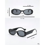 Chic Y2K Oval Sunglasses: Retro Glam for Festivals & Vacations