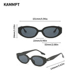 'Retro Oval' Chic Women's Sunglasses | Vintage Designer Shades