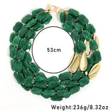 Luxury Retro Multi-Layer Beaded Necklace - Vintage Chic Statement Jewelry