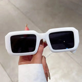 'Retro Luxe' Rectangle Sunglasses - Vintage Punk UV400 Shades