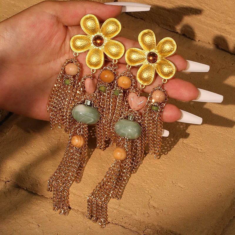 Sunburst Flora Earrings