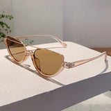KAMMPT Luxe Leopard Cat Eye Sunglasses - UV400 Trendsetter Shades