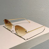 Vintage Cat Eye Sunglasses | Gradient UV400 | Chic Triangle Frame