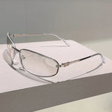 Rimless Elegance Sunglasses - Women's Designer UV400 Shades