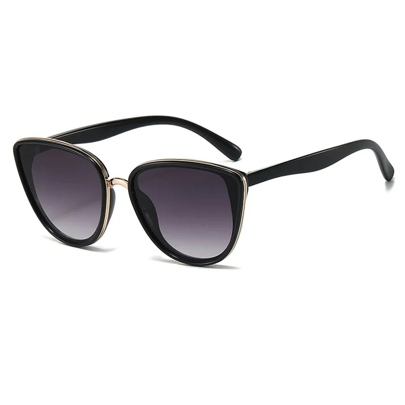 Chic Vintage Cat Eye Sunglasses - Retro Mirror UVA/UVB Shades